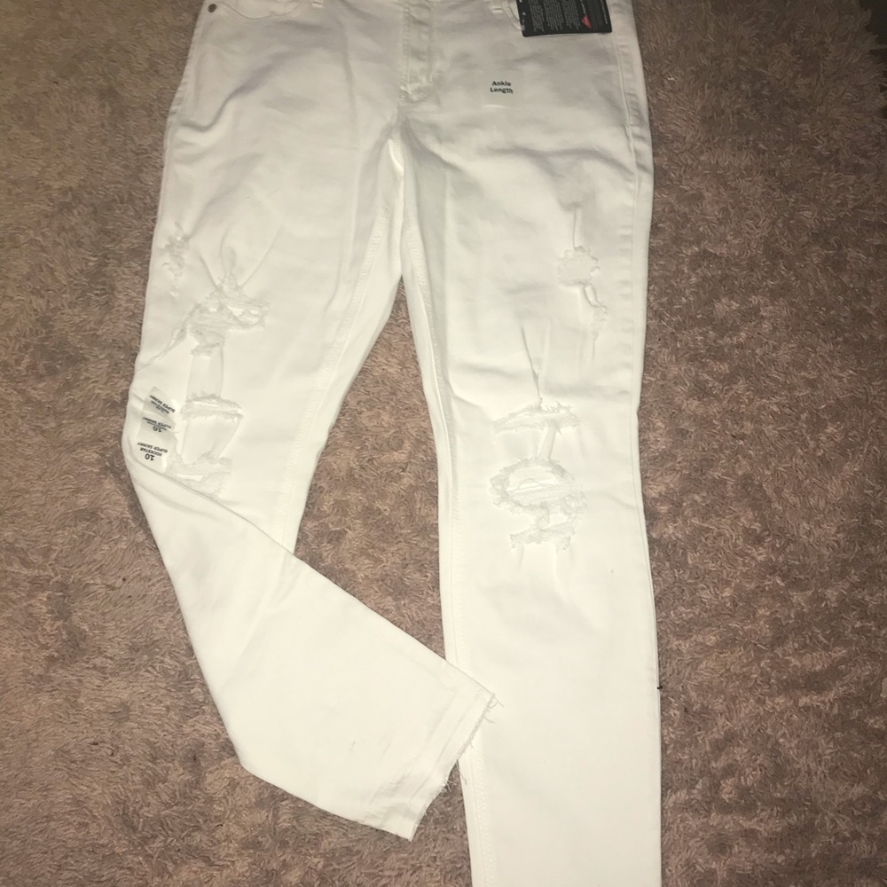 White Ripped Jeans